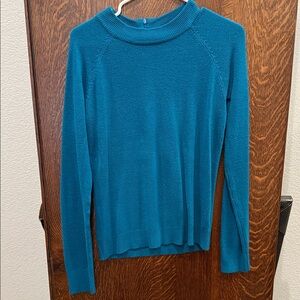 Karen Scott Teal Long Sleeve Top